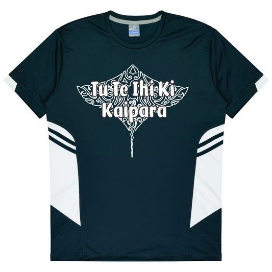 Adults Navy Lightweight Polyester Tee - Tu Te Ihi Ki Kaipara