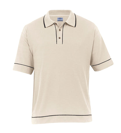 Retro Waffle Polo - Mens