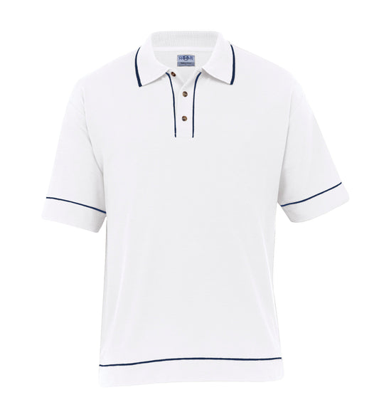 Retro Waffle Polo - Mens