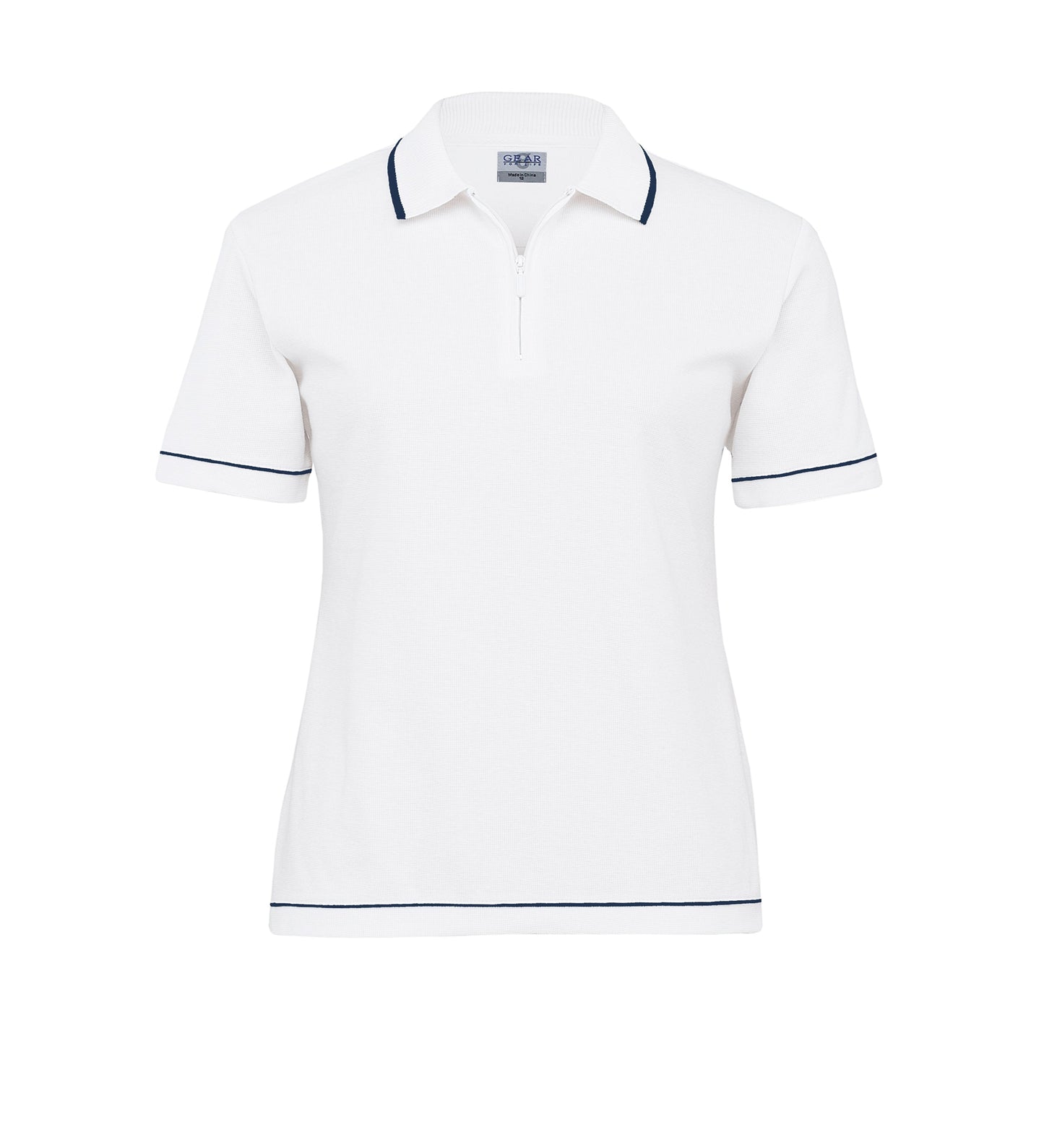Retro Waffle Polo - Womens