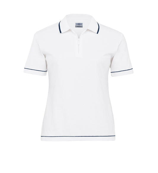 Retro Waffle Polo - Womens