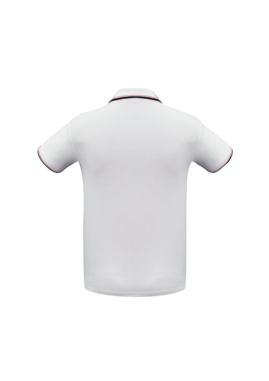 Mens Cambridge Short Sleeve Polo - Black/Red/White 5XL