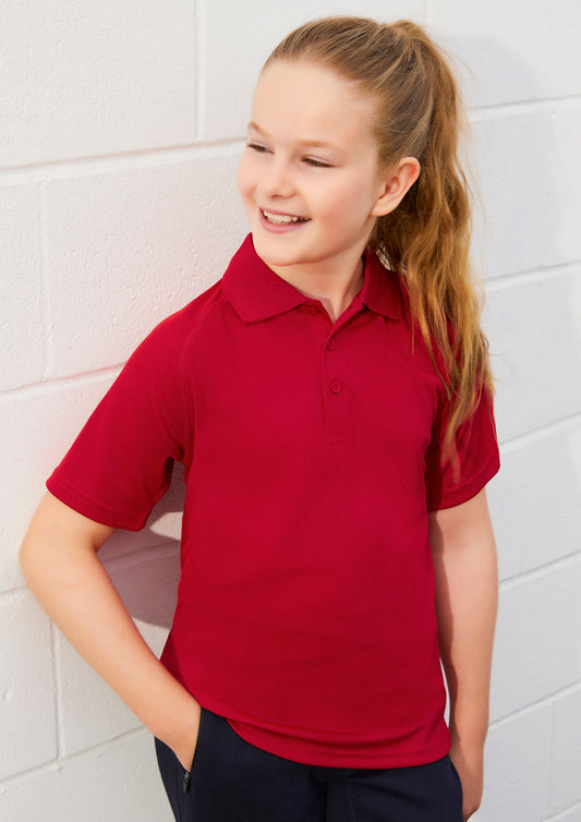 Kids Sprint Short Sleeve Polo - White 16