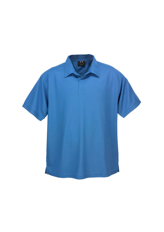Mens Micro Waffle Short Sleeve Polo - Navy 5XL