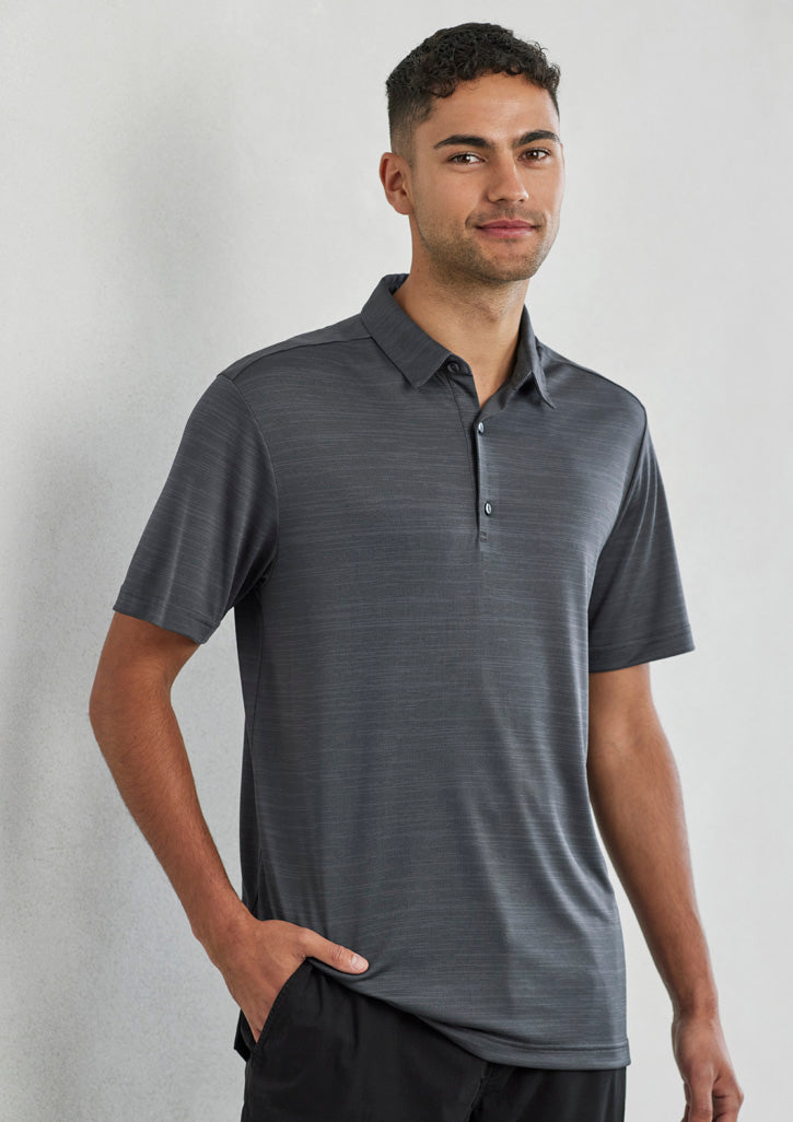 Mens Orbit Short Sleeve Polo - Dark Grey Carbon 5XL