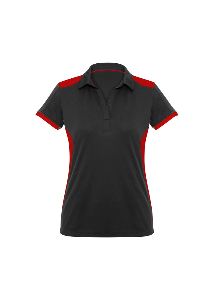 Womens Rival Short Sleeve Polo - Navy/White 24