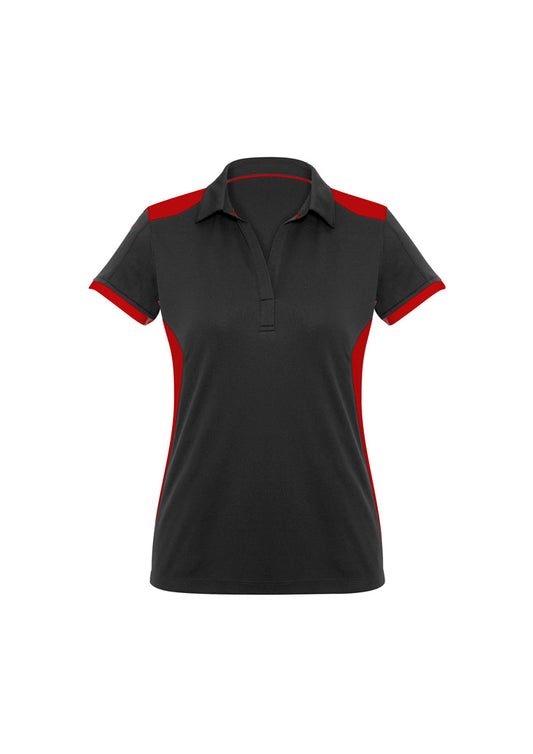 Womens Rival Short Sleeve Polo - Navy/White 24
