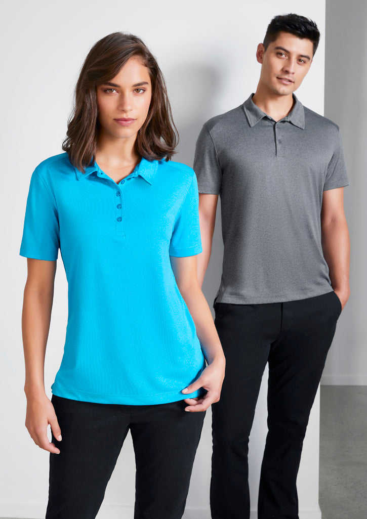 Womens Aero Short Sleeve Polo - Charcoal 22