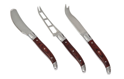 Bordeaux Cheese Knife 3 pcs Set