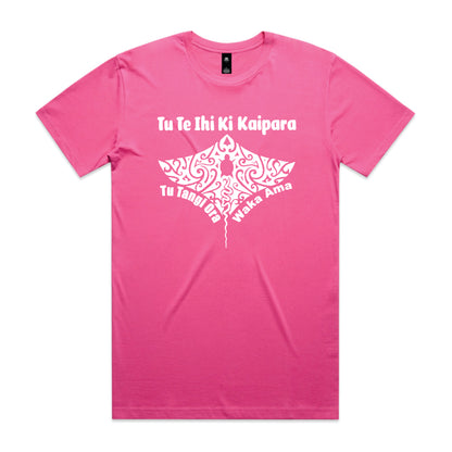 Adults Tees - Tu Tangi Ora Waka Ama - Tu Te Ihi Ki Kaipara - Pink