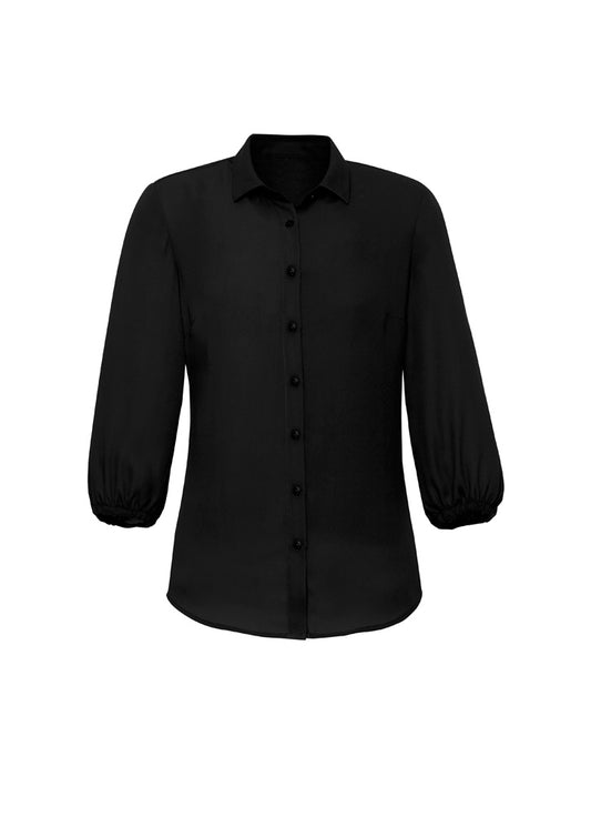 Womens Lucy 3/4 Sleeve Blouse - Black 24