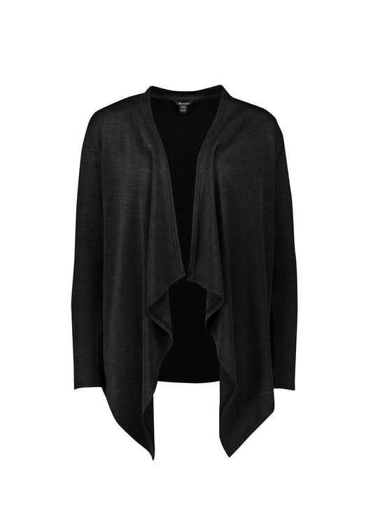 Womens Sofia Waterfall Cardigan - Black 4XL