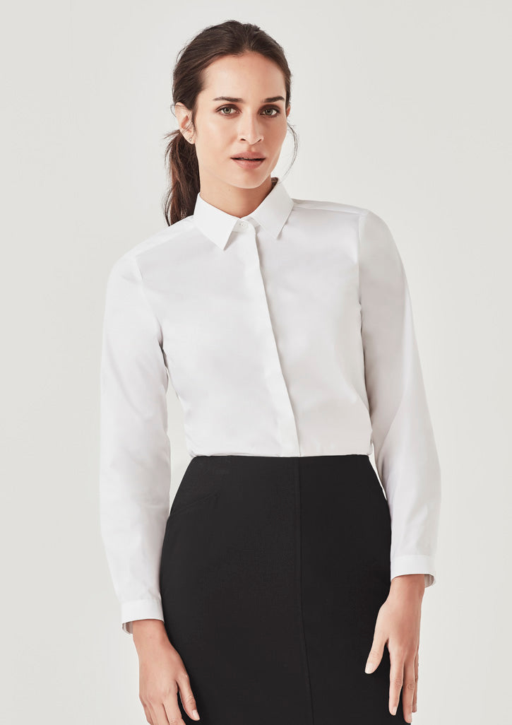 Womens Charlie Long Sleeve Shirt - Blue Chambray 26