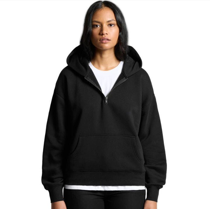 Women's Relax Half Zip Hood – 1 Print