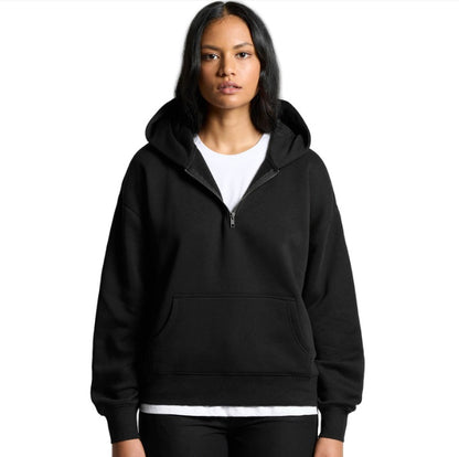 Women's Relax Half Zip Hood – 1 Print
