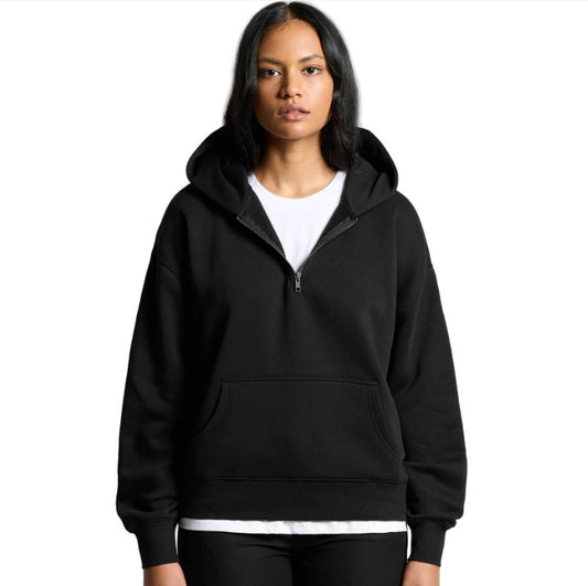 Women's Relax Half Zip Hood – 1 Print