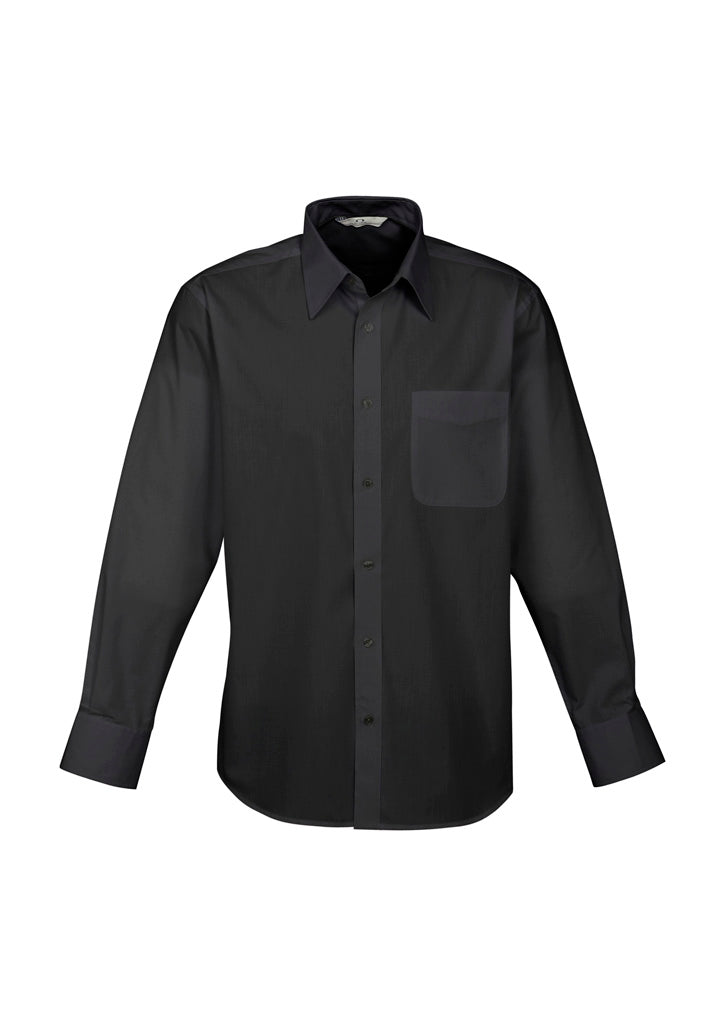 Mens Base Long Sleeve Shirt - Blue 5XL