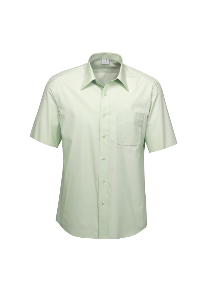 Mens Ambassador Short Sleeve Shirt - Silver Grey 4XL