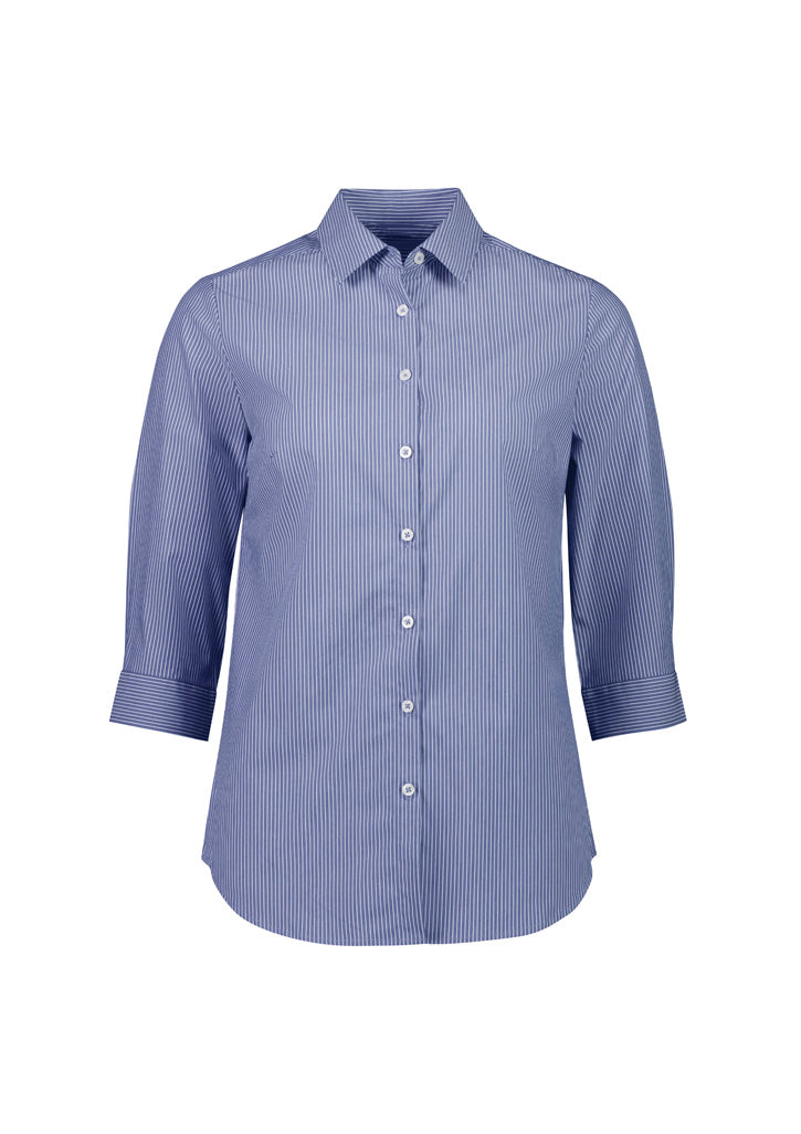 Womens Conran 3/4 Sleeve Shirt - Slate/White 24