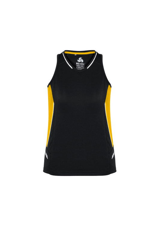 Womens Renegade Singlet - Grey/Fluoro Lime/Silver 20