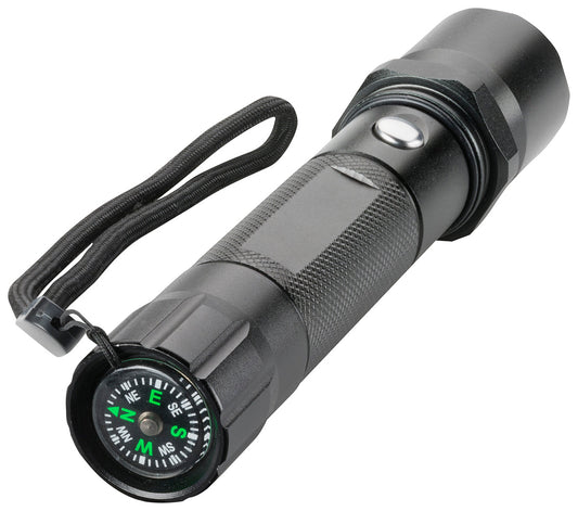 Trekk Torch with Compass - Black