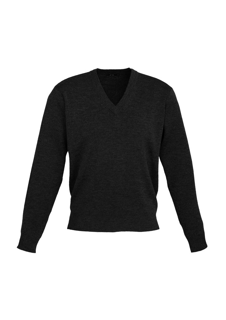 Mens Woolmix Knit Pullover - Charcoal 5XL