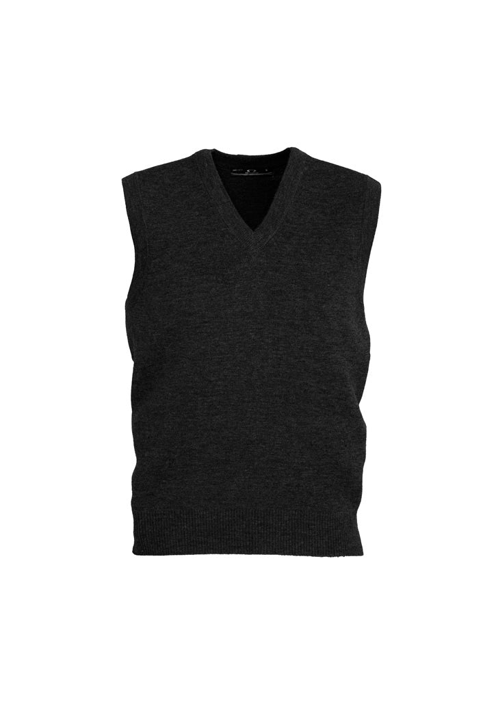Mens Woolmix Knit Vest - Charcoal 5XL