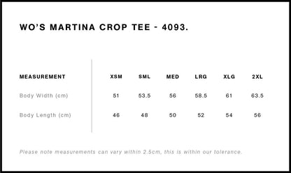 FitFam Women's Martina Crop Tee