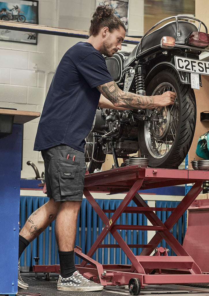 Mens Rugged Cooling Stretch Short - Charcoal 132