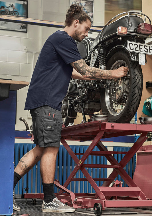 Mens Rugged Cooling Stretch Short - Charcoal 132