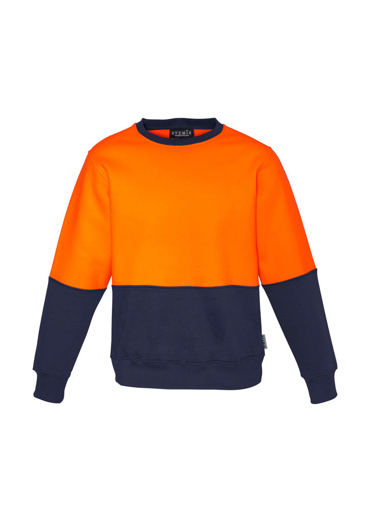 Unisex Hi Vis Crew Sweatshirt - Orange 7XL