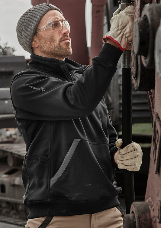 Unisex Streetworx Water Resistant 1/4 Zip Pullover - Orange 7XL