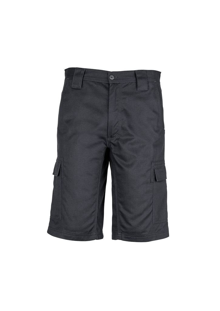 Mens Midweight Drill Cargo Short - Navy 132