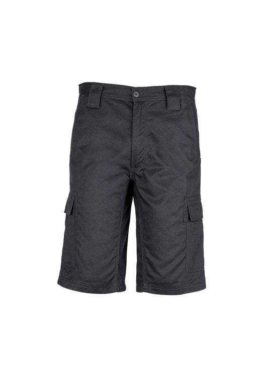 Mens Midweight Drill Cargo Short - Navy 132