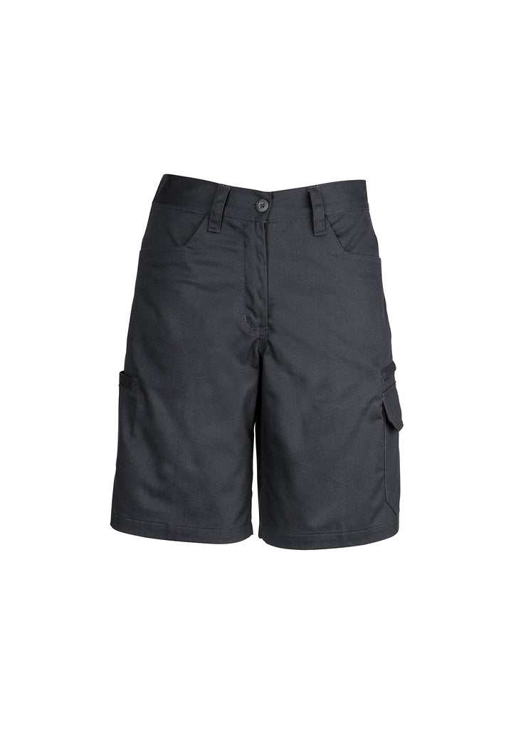 Womens Plain Utility Short - Charcoal 24