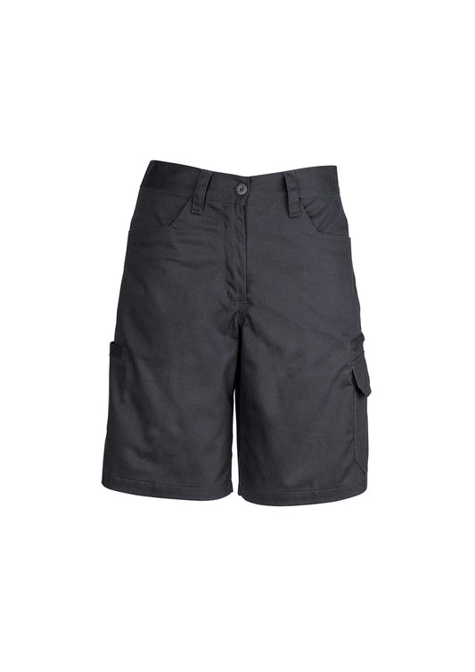 Womens Plain Utility Short - Charcoal 24