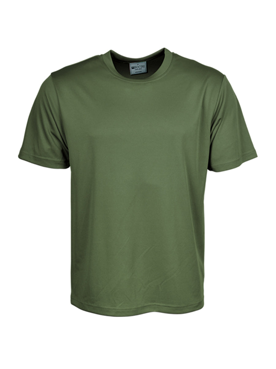 Bocini CT1208 kids micromesh tee in Army Green