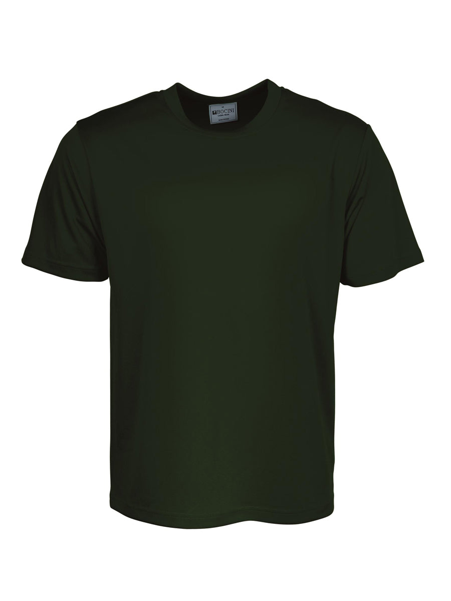 Bocini CT1208 kids micromesh tee in Bottle Green