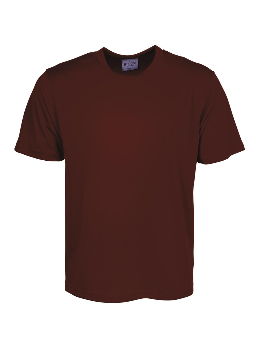 Bocini CT1208 kids micromesh tee in Burgundy