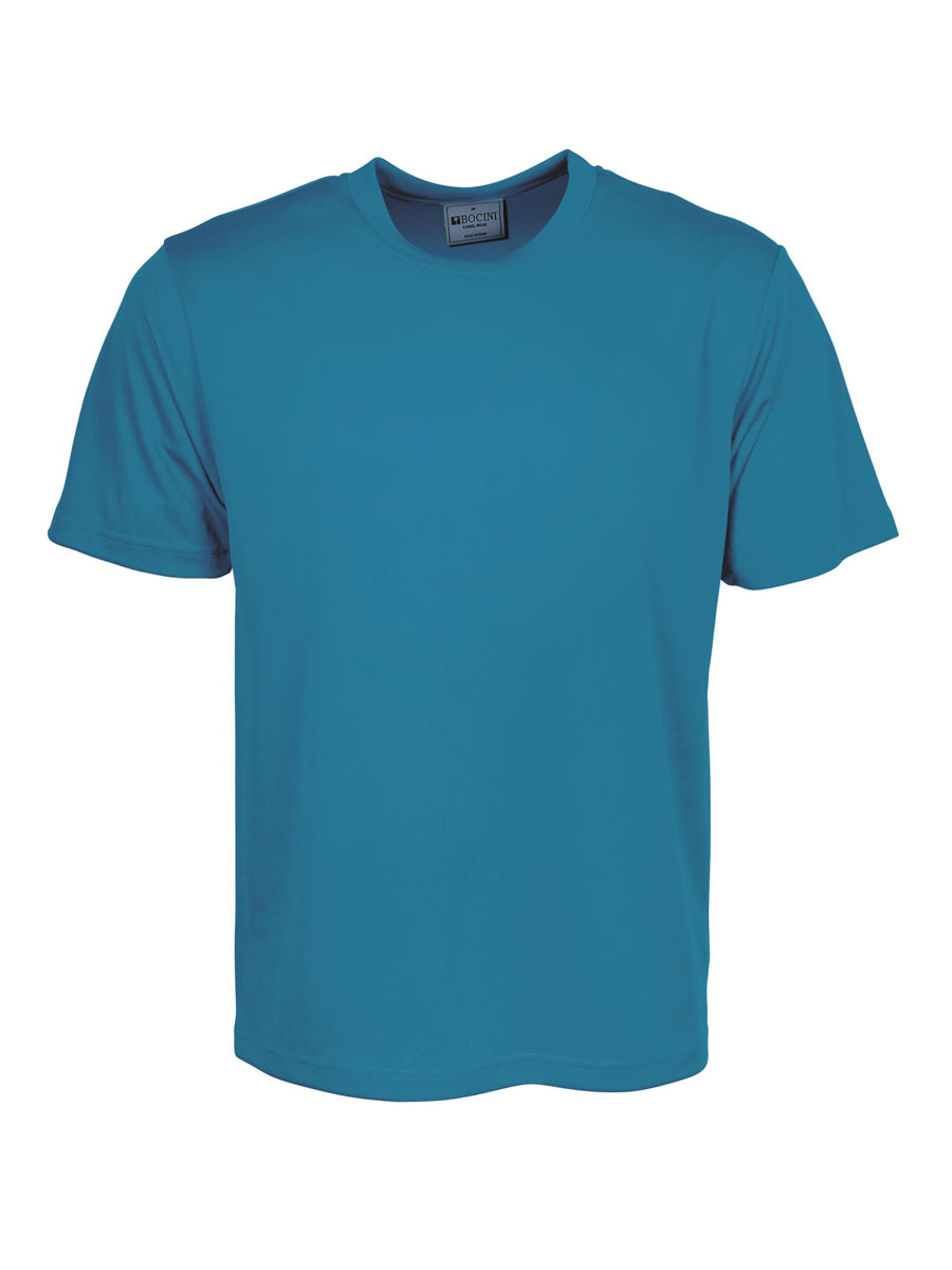 Bocini CT1208 kids micromesh tee in Cyan