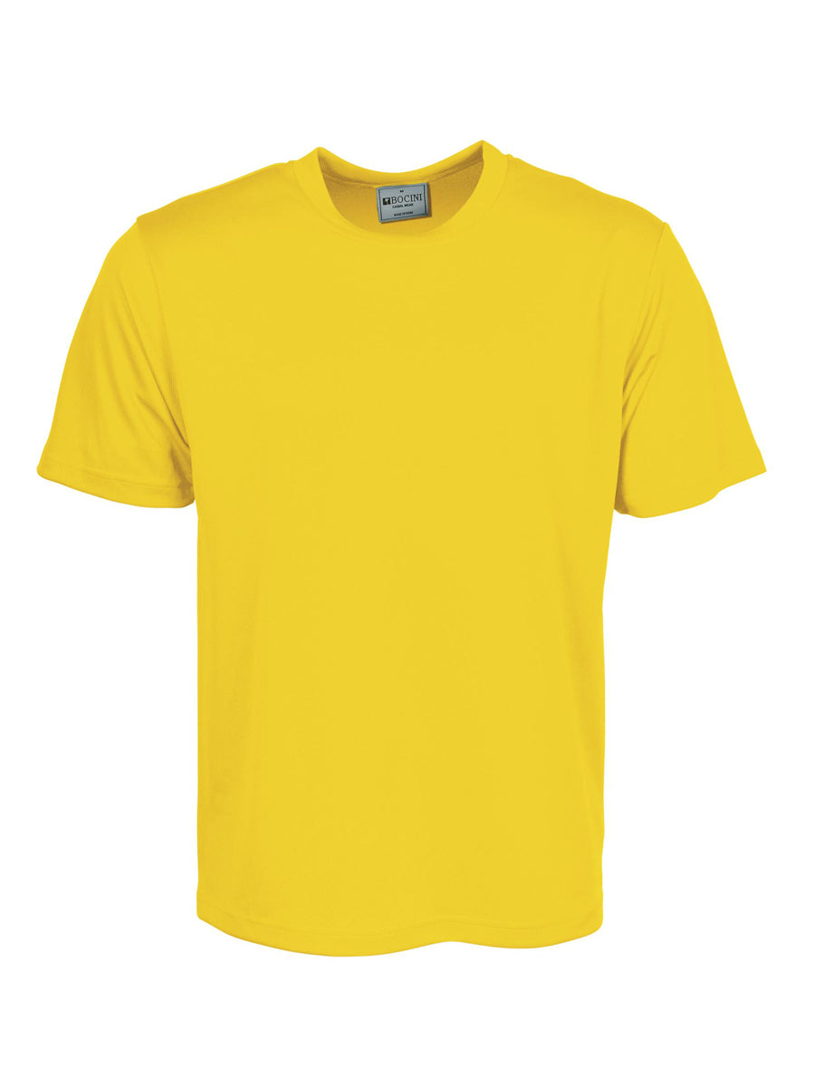 Bocini CT1208 kids micromesh tee in Yellow
